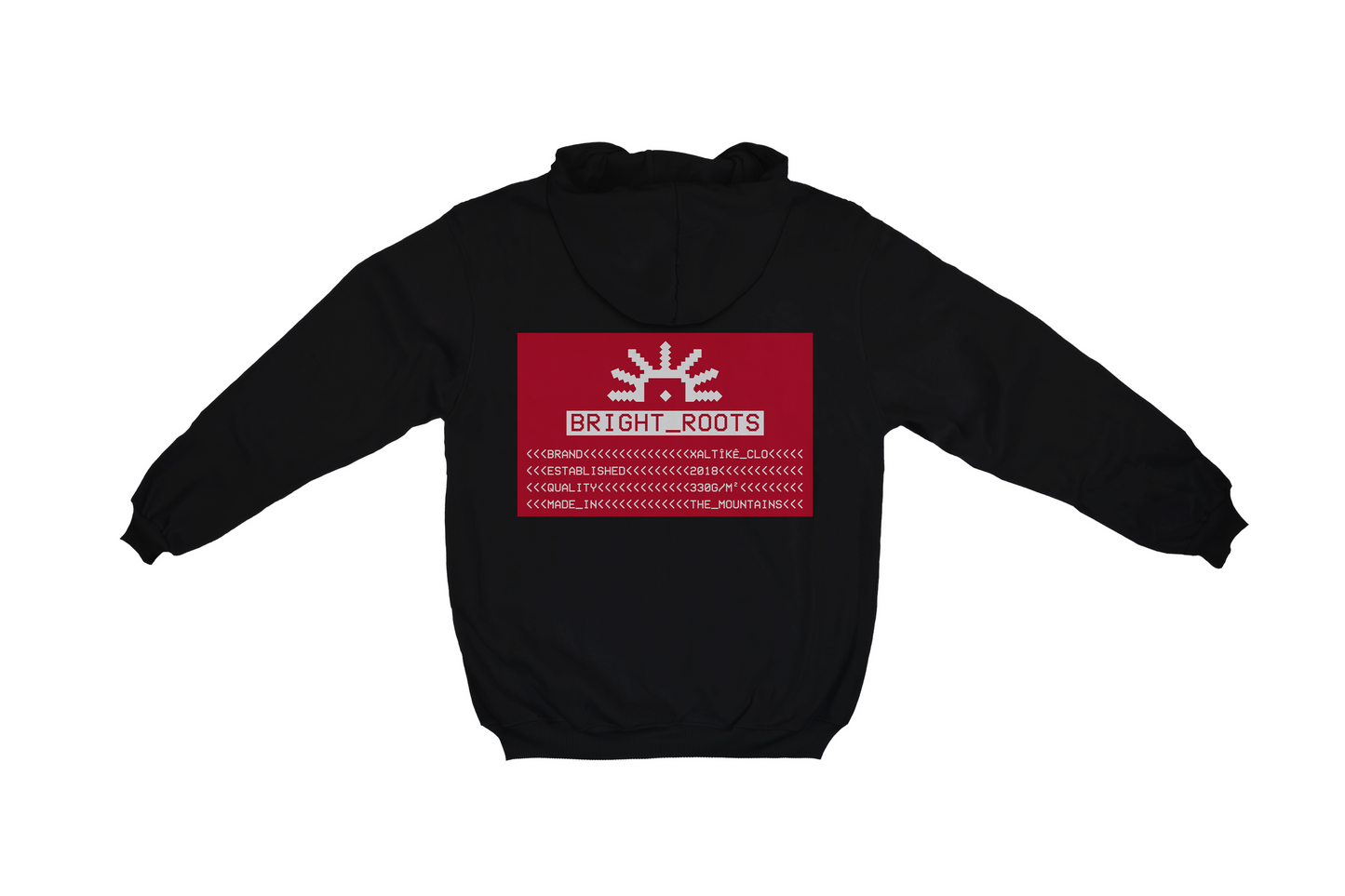 Bright Roots Hoodie Black