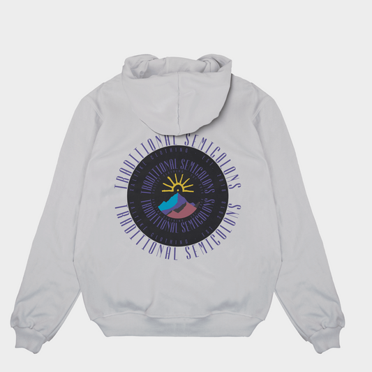 Mountain Roots Hoodie White - xaltîkê - traditional semicolons