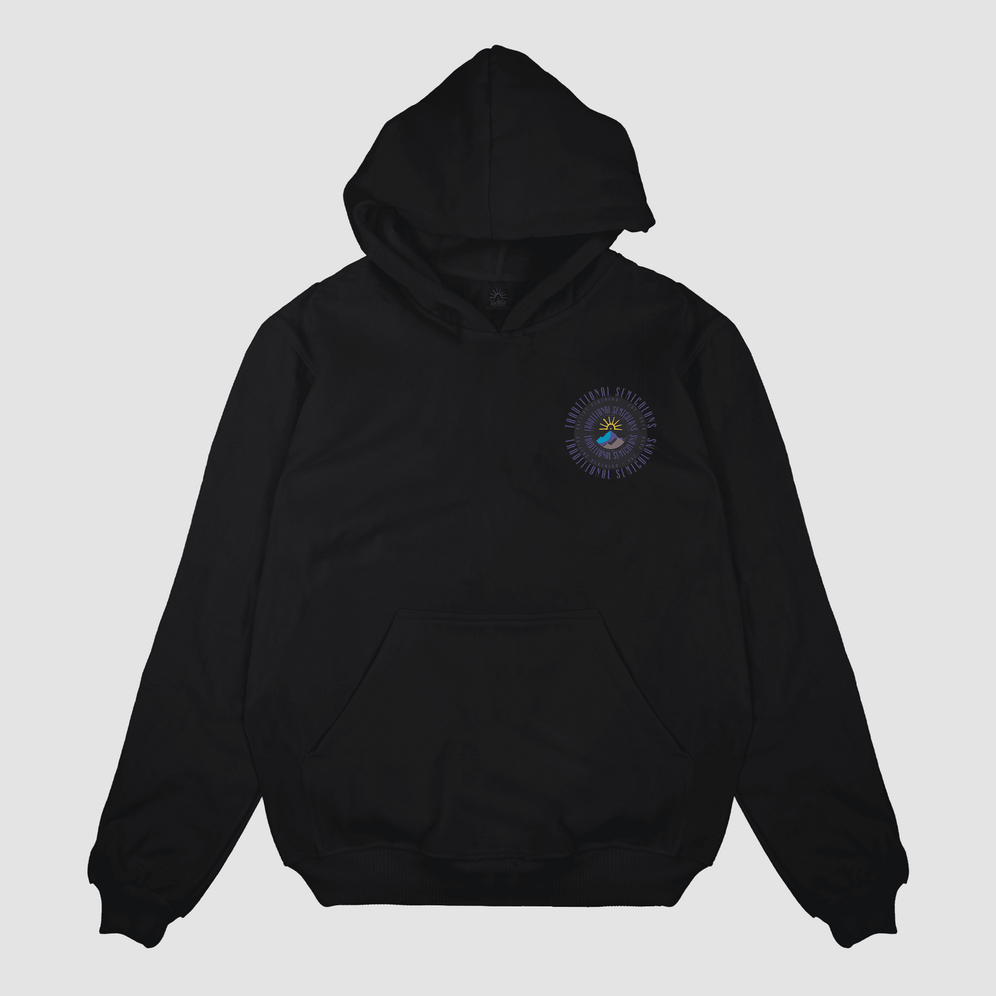 Mountain Roots Hoodie Black - xaltîkê - traditional semicolons